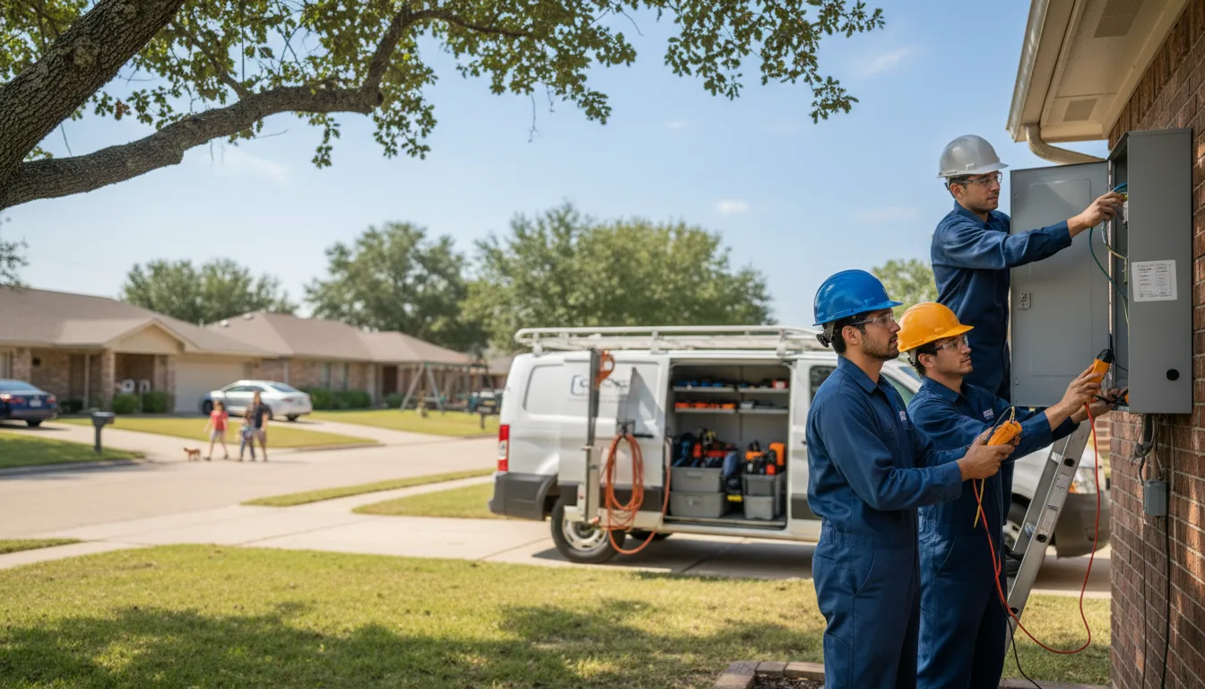 Certified electrician providing emergency electrical services in Belgium, WI